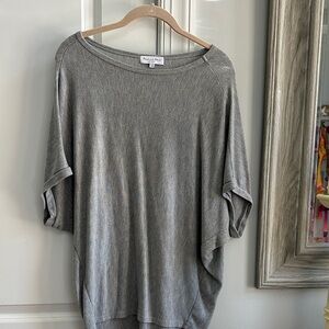 Michael Stars Charcoal Knit Blouse